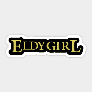 eldy girl Sticker